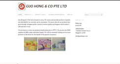 Desktop Screenshot of guohongco.com